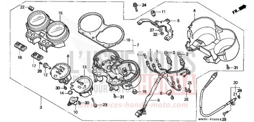 COMPTEUR CB750F2V de 1997
